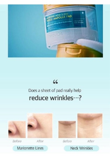 Thelavicos Hyaluronic Acid Kırışıklık Karşıtı Yüz Maskesi 60'lı