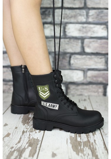 Konfores 1385 Unisex Anatomik Tabanlı Spor Bot - Nkt01385-siyah-3 Siyah