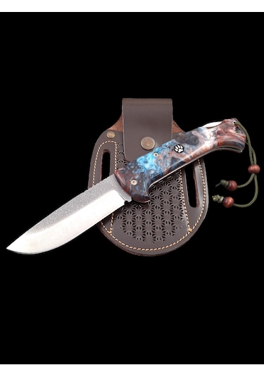 N690 Böhler Çelik Kampçı Avcı Cep Çakısı Çok Renkli