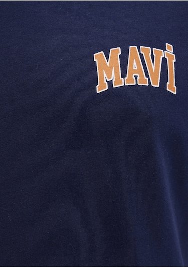 Mavi - Mavi Logo Baskılı Lacivertvert Tişört 0611714-84371 Lacivert