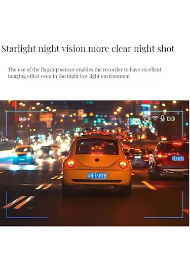 Araç Kamerası Wifi Hd 2k 1440p, Araba Dvr İçin, Kablosuz Video Kaydedici Usb / Acc 24h, Park Modu