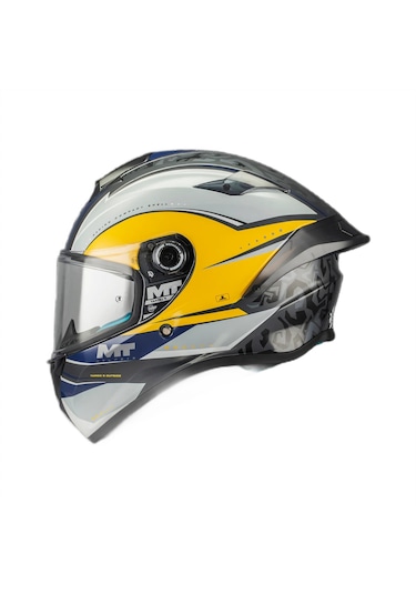 Mt Helmets Targo S Outside C3 Kapalı Motosiklet Kaskı Parlak Sarı