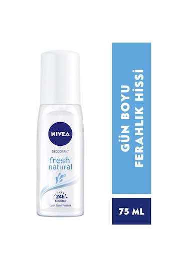 Nivea Kadın Pump Sprey Deodorant Fresh Natural 48 Saat Deodorant Koruması 2 x 75 ML