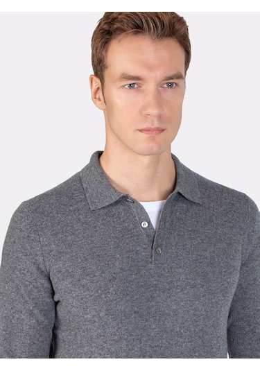 Karaca Erkek Regular Fıt Triko Kazak-koyu Gri 113301200-007 Koyu Gri