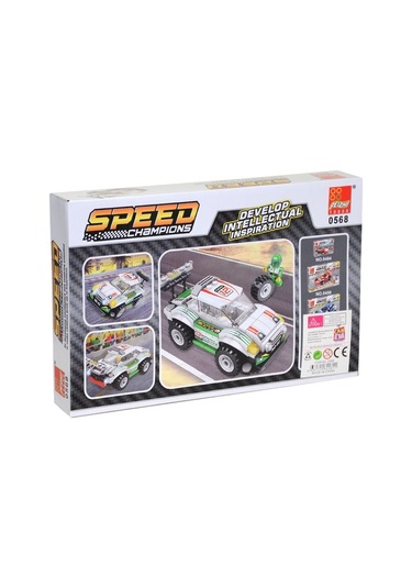 0568 Kutulu Araba Blok Seti 173 Parça-Canem  Oyuncak