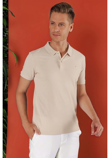 Ts 845 Bej Spor T-shirt Bej