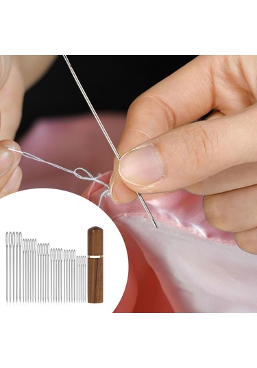 Suntek 30x Büyük Göz Keskin El Dikiş Pimleri Dıy El Sanatları Saklama Kutusu Ile Yapımı