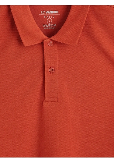 Lc Waikiki Turuncu Polo Yaka Pike Erkek Tişört
