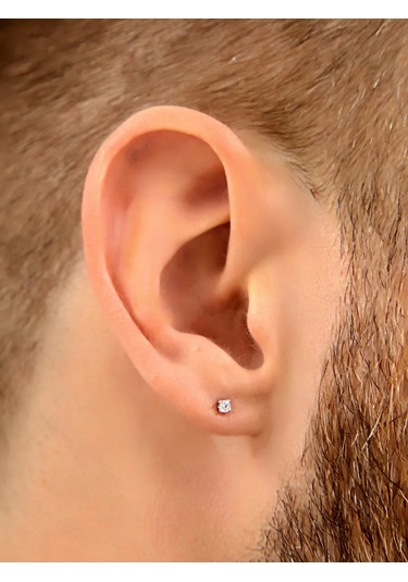 Markiz Tekli Gümüş Küpe, Tek Küpe, Puset, Çivi Küpeler 18474457 Gümüş