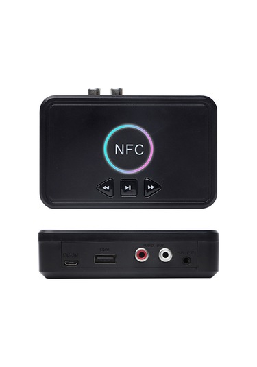 Lemestar "bluetooth 5.0 Nfc Alıcı - Kablosuz Ses Adaptörü, Aux/rca Çıkışlı, Usb Müzik Çalar, Hoparlör Ve Kulaklıklar İçin"