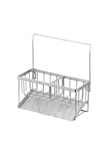 Youtek Paslanmaz Çelik Mutfak Sulu Eşya Rafı - Sponge, Mendil, Sabunluk İçin Su Akıtma Özelliği Ve Kaymaz Önlüğü Mendil Modeli Diğer