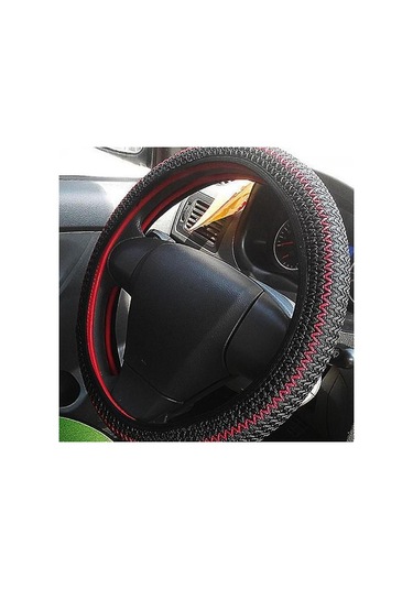 Bej Kahve Yaz Buz İpek Araba Nefes Alabilir Kaymaz Direksiyon Simidi Kılıfı Koruyucu