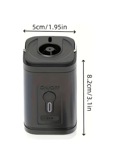 Boatshop1 Outdoor Kamp Elektrikli Şişirici Pompa Vakumlu Kompresyon Torbaları Hava Yatağı Kanepe Minderleri 5 Uçlu 1200mah 30w Siyah