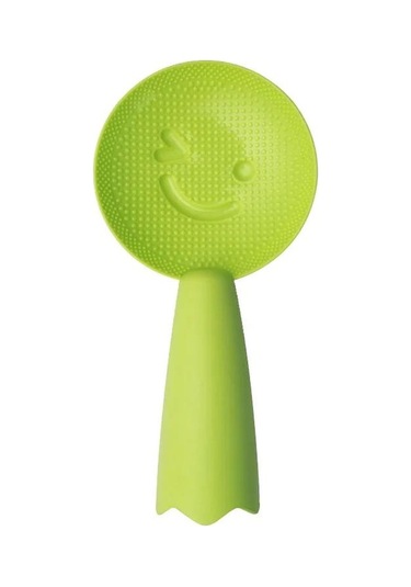 Yapışmaz Plastik Pirinç Kaşığı Sevimli Gülen Yüz Pirinç Spatulası Kepçe Pişirici Uzun Pişirme Pirinç Kaşığı Mutfak Gereci Sofra Takımı Aletleri Yeşil