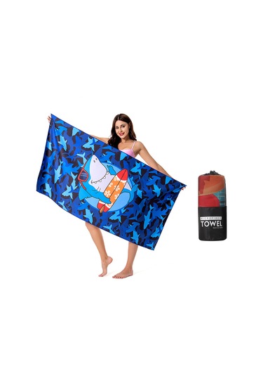 Ranyeek Mikrofiber Hızlı Kuruyan Plaj Havlusu - Flamingo Desenli 63x31.5 İnç Yüzme Ve Plaj Kullanıma Uygun Çok Renkli