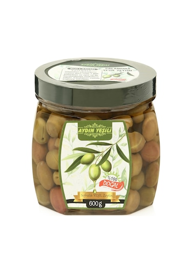 Aydın Yeşili Yeşil Çizik Zeytin 600 G