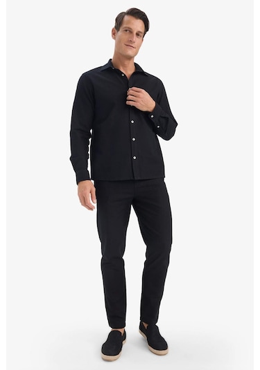 Defacto Jogger Slim Fit Jogger Paça Pamuklu Pantolon D2671ax25aubk81 Siyah-bk81