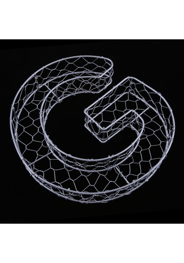 Suntek Magideal Alfabe Demir Tel Çelenk Çerçeve Etli Saksı Metal G