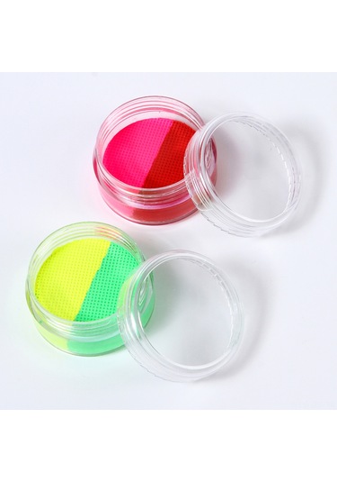 Geeroyoo 12'li 24 Renk Su Bazlı Vücut Boyası Seti - 10 Gr Mat Renkler Ve 2 Fırça İçerir, Yıkanabilir