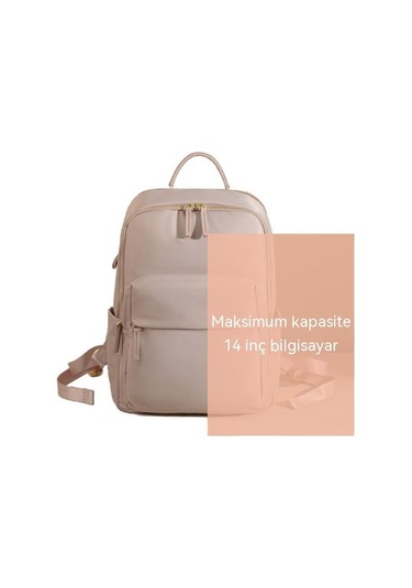 Ccgloball 14 Inçlik Bilgisayar Kadın Yaz Tüm Maç Büyük Kapasiteli Oxford Kumaş Rahat Sırt Seyahat Çanta Pembe