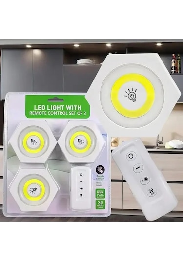 Uzaktan Kumandalı Led Işık Altı Gen 3&amp Apos Lü Set Çok Renkli