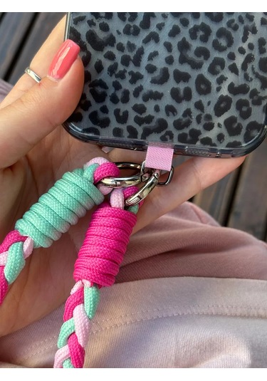 Yummy Case Telefon Şeridi Trendy Örgülü Pembe 235835492