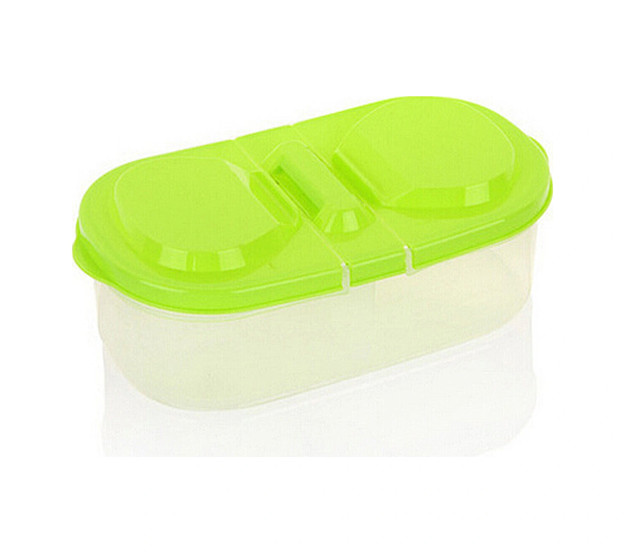 Neevoyu Yeşil Mutfak Depolama Kutusu, Çift Bölmeli Kapaklı, Muhafaza Ve Organizasyon İçin Plastik Ambalaj, Multifonksiyonel, Buzdolabı Uygun Diğer