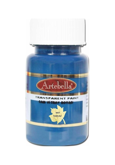 Artebella Transparan Cam Vitray Boyası Turkuaz 50 ML Turkuaz