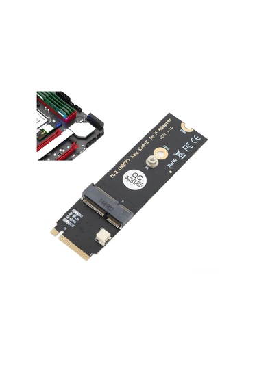 Xindoker M.2 A+e Key Wifi/bluetooth Kartı İçin M.2 Key M Adaptörü - Intel Ax200/ax201/ax210 Uyumlu, Pcıe X1 Ve Usb2.0 Arayüzü