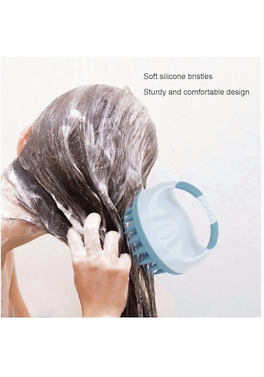 Koodmax Premium Yumuşak Duş Tarağı Yumuşak Silikon Saç Yıkama Saç Derisi Masaj Tarağı - Yeşil