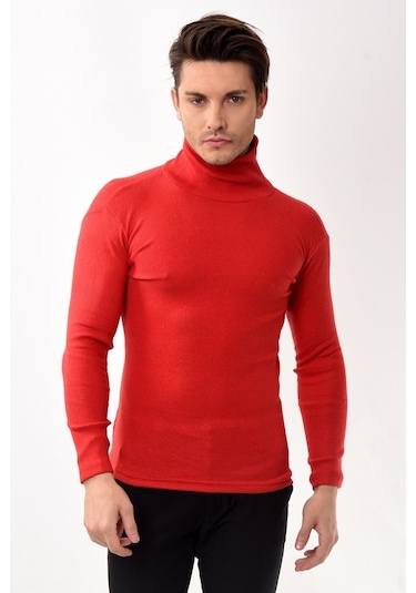 Erkek Balıkçı Yaka Boğazlı Slim Fit Kazak 8 Renk