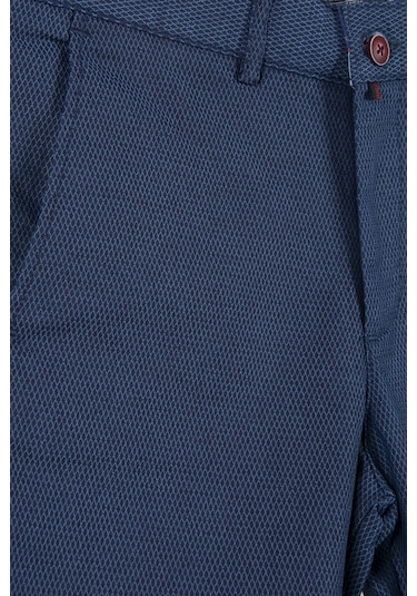 Terapi Men Erkek Lacivert Slim Fit Keten Şort Çokrenkli4