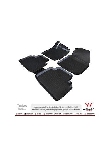Ford Courier Paspas 2014 2023 Arası 3d Havuzlu Paspas