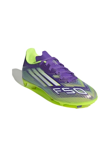Adidas F50 League Fg/mg J Genç Çoklu Çim Zemin Kramponu Jh7747 Mor Mor