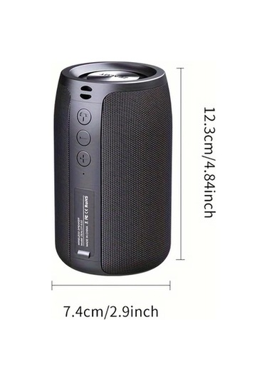 Willowhaven Zealot S32 Kablosuz Hoparlör Çift Eşleştirme 1800mah Pil 10 Saat Çalma Süresi Siyah