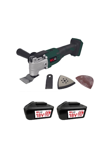 Klpro Klmt18b-80 18V/8.0Ah. Kömürsüz Çift Akülü Şarjlı Çok Amaçlı Makine/Raspalama