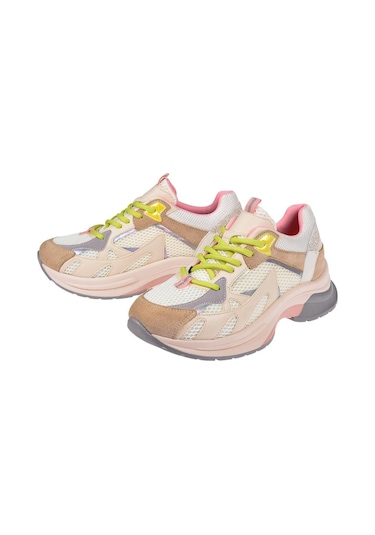 Pullman Kadın Spor Ayakkabı Sneaker Sms-30170 Bej Pembe-bej Pembe Bej - Pembe