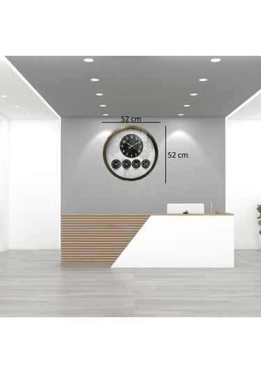 Eskitme 52 Cm Dünya Saati Açık
