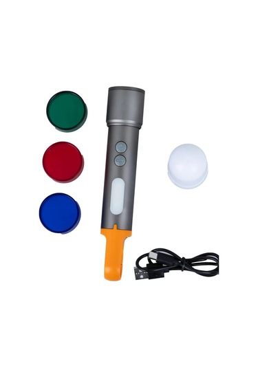 Pd-3900 Zoomlu Şarjlı El Feneri Çok Renkli