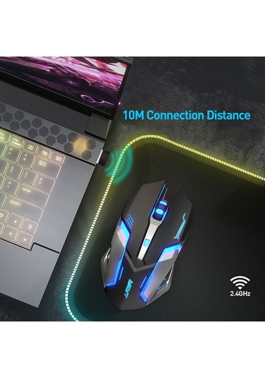 Novahub Kablosuz G859 Fare - Sessiz, 3 Dpı, Nefes Işığı, Bt 5.0/2.4g G859