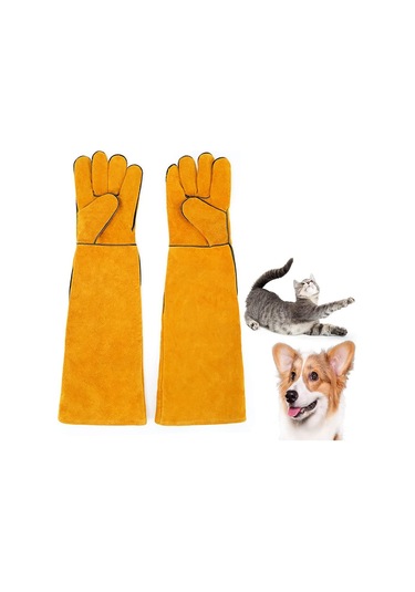 60 Cm Hayvan Taşıma Eldiveni - Isırık Önleyici Eldiven