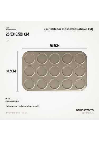 Skycity Ev Fırını İçin Non-stick 15'li Fırın Tepsisi - Kurabiye, Makaron Ve Kakao Gevreği Hamuru İçin Pratik Pastane Aleti Altın Diğer