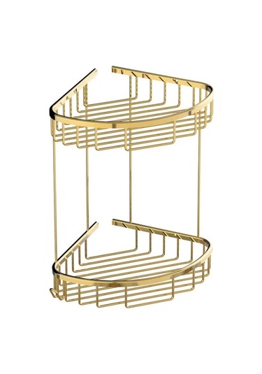 Deppot Oval Şampuanlık 19x19 - 2 Kat - Altın Çok Renkli