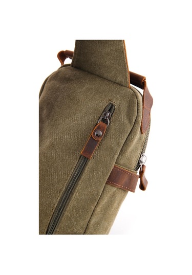 Ççs 51396 Kanvas Omuz Askılı Çapraz Çanta-yeşil Yeşil