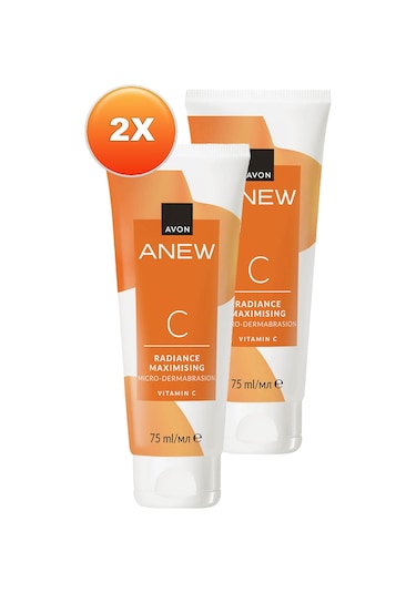 Avon Anew Radiance Maximising Mikro Dermabrazyon C Vitamin Arındırıcı Scrub 2 x 75 ML
