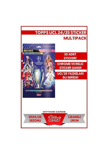 2025 Uefa Şampiyonlar Ligi Sticker - Multipack