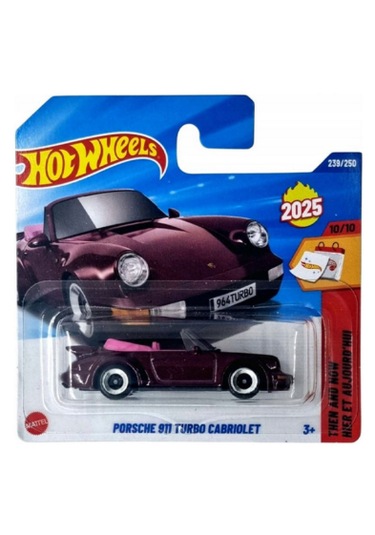 Hot Wheels Porsche 911 Turbo Cabrıolet Mor