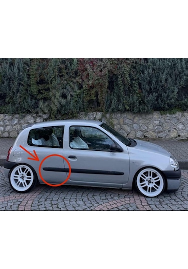 Renault Clio 2 Arka Kapı Çıta Kapağı Sağ Sol Set Kapı Bandı Trim Ucu Oem 7700410276 Sağ-sol Siyah