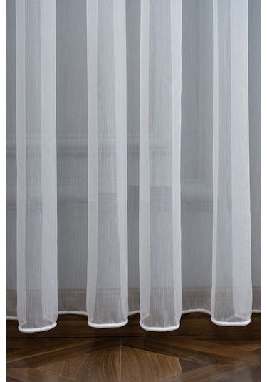 Caserta Home Kurşunlu Armürlü Lufian Tt Zemin Düz Tül Perde