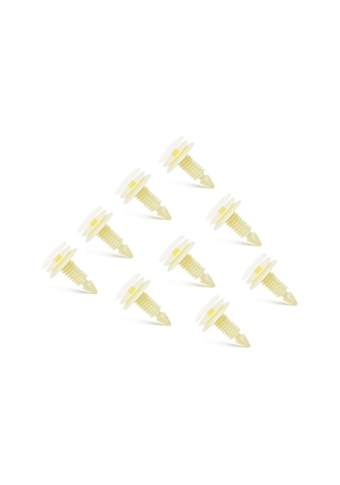 Mufunye Gm 10153057 Nylon Kapı Panel Klampları, Beyaz, 25 Adet - Otomobil İç Panel Sabitleyici, Tekrarlı Kullanım, Güçlü Tutma